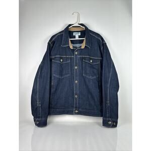 Duluth Trading Company Men's Blue Denim Trucker Jacket Size 2XL